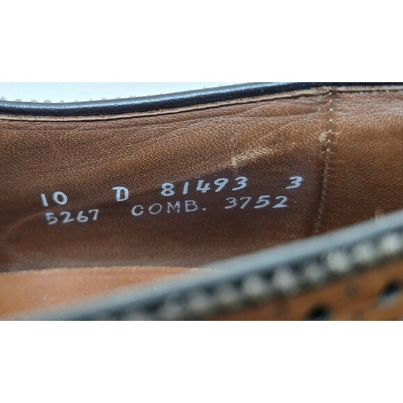 Allen Edmonds Sanford Cap Toe Oxford Brogue Dress Shoes Brown Leather Size 10D main image 4